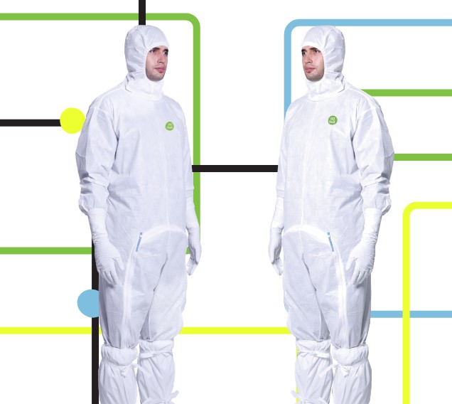 sterile cleanroom coverall with hood, cleanroom garment