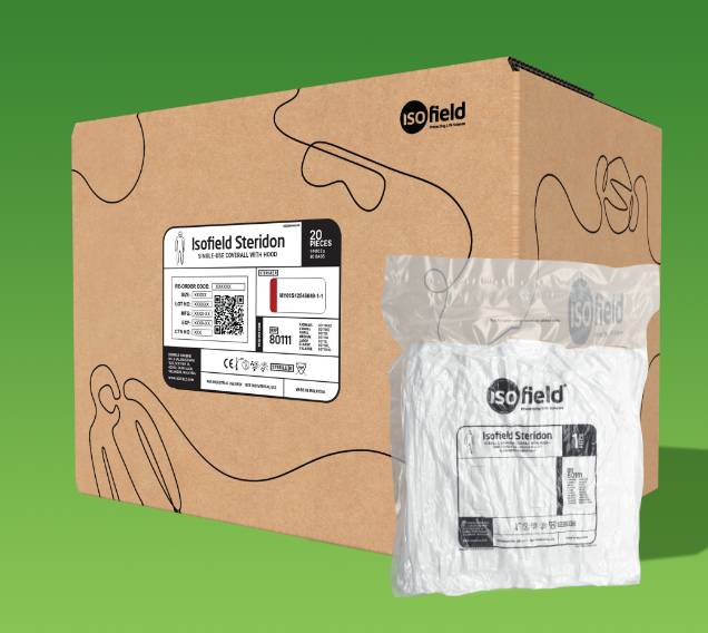 sterile cleanroom coverall with hood, cleanroom garment